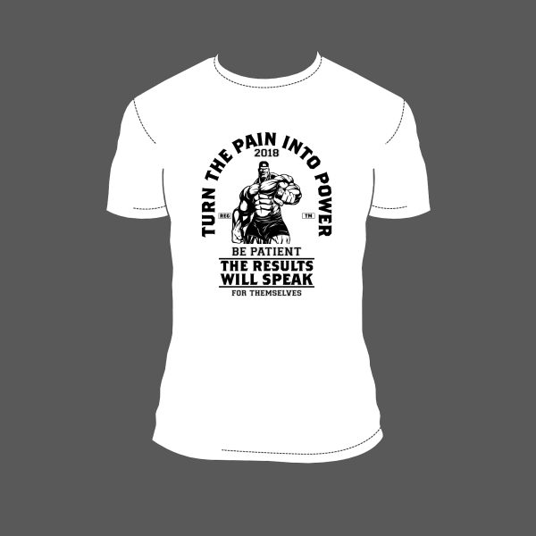 t-shirt fitness 100% coton Col rond et manches courtes